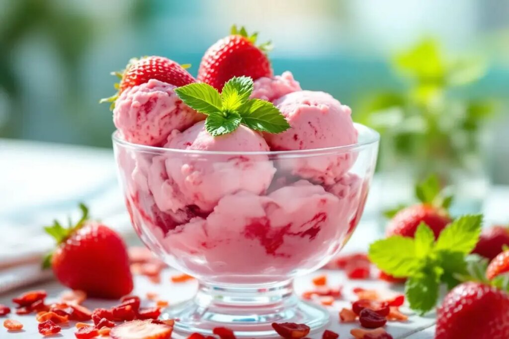 Je fais cette glace fraise sans sucre ni sorbetière en 5 minutes : bluffante, ultra fraîche et 100 % fruits.jpg