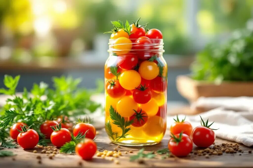 Je transforme mes tomates cerises en pickles doux : parfaits pour agrémenter mes salades d’été.jpg