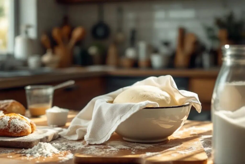 Cette méthode au torchon humide pour faire lever une pâte à pain plus vite est redoutable.jpg