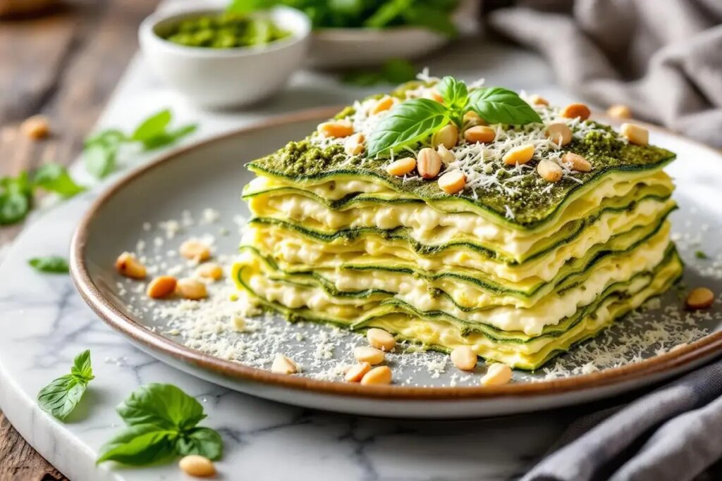 Je construis des millefeuilles courgette-ricotta-pesto : facile, visuel, délicieux.jpg