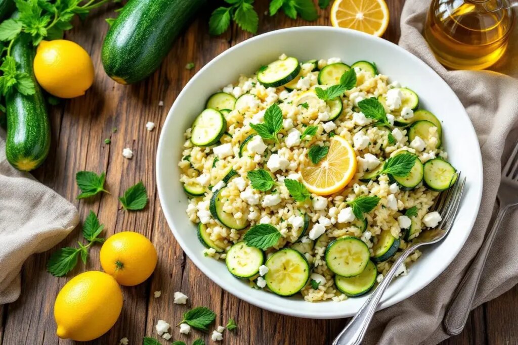 Je fais cette salade tiède courgettes‑riz‑feta pour un déjeuner sans stress : frais et complet.jpg