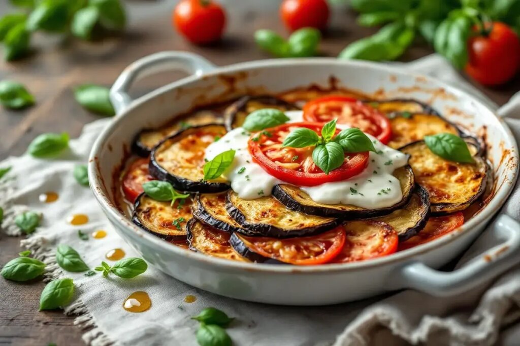 Je préfère ce gratin froid aubergine‑tomate au yaourt pour un repas léger : surprenant et raffiné.jpg