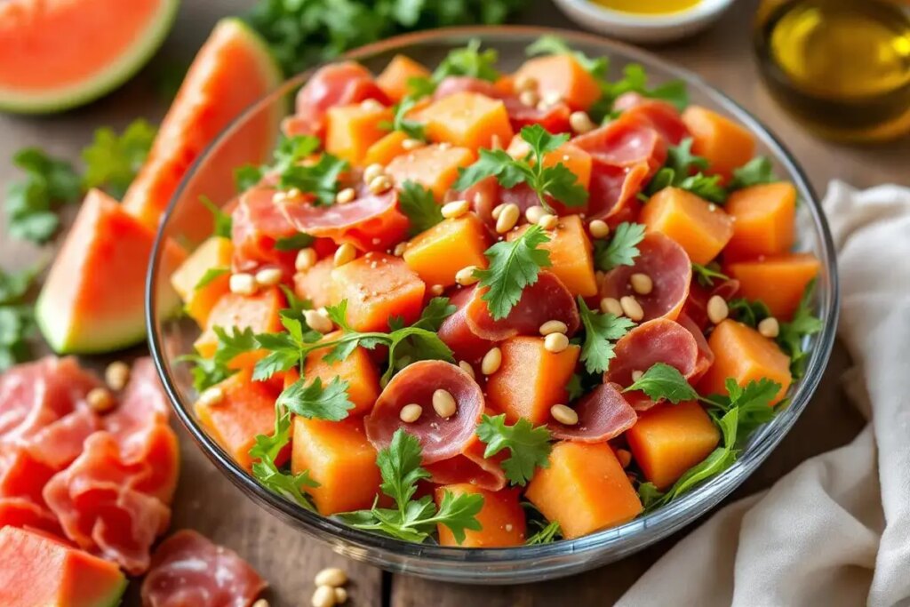 Je sors toujours cette salade melon-jambon à l’apéro : fraîcheur et surprise garanties.jpg