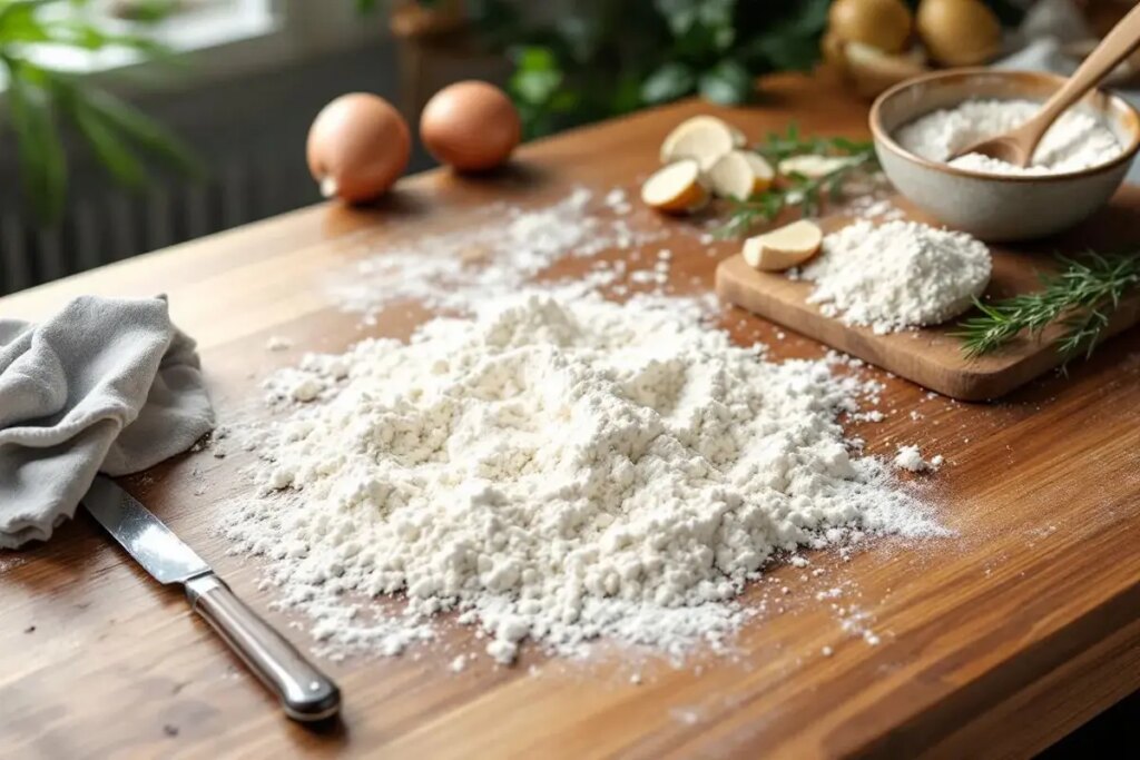 Le mélange à base de farine que les charcutiers utilisent pour dégraisser leur plan de travail sans effort.jpg